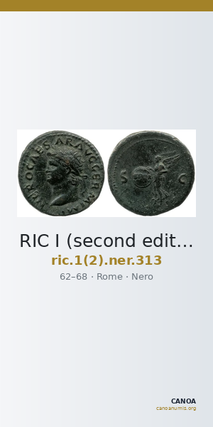 RIC I (second edition) Nero 313 — CANOA