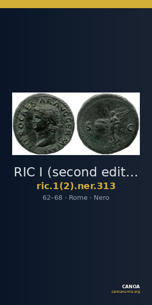 RIC I (second edition) Nero 313 — CANOA