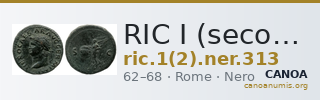RIC I (second edition) Nero 313 — CANOA