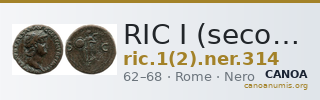 RIC I (second edition) Nero 314 — CANOA