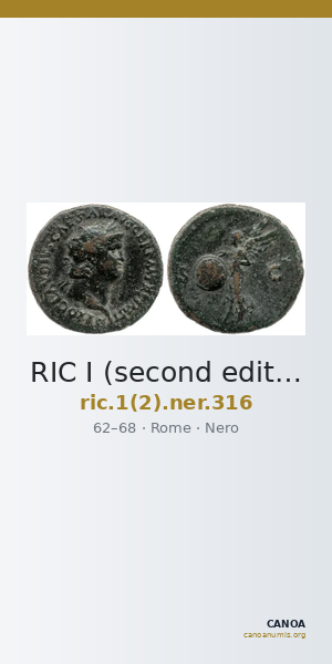 RIC I (second edition) Nero 316 — CANOA