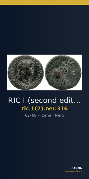 RIC I (second edition) Nero 316 — CANOA