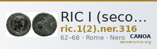 RIC I (second edition) Nero 316 — CANOA