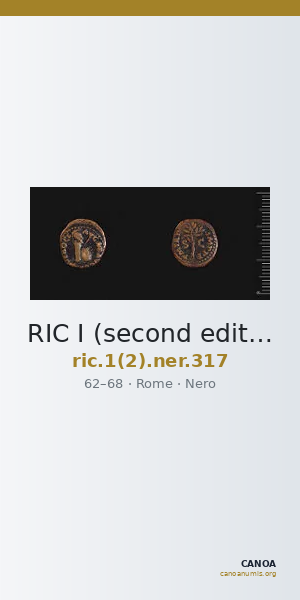RIC I (second edition) Nero 317 — CANOA