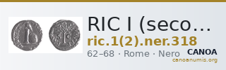 RIC I (second edition) Nero 318 — CANOA