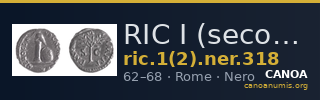 RIC I (second edition) Nero 318 — CANOA