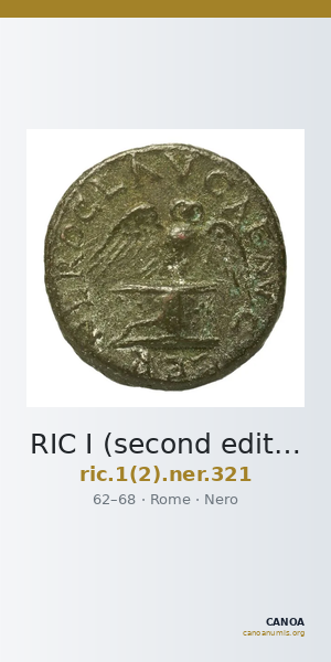 RIC I (second edition) Nero 321 — CANOA