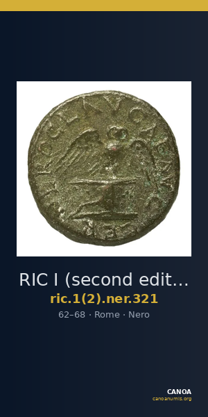 RIC I (second edition) Nero 321 — CANOA