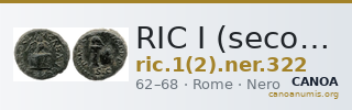 RIC I (second edition) Nero 322 — CANOA