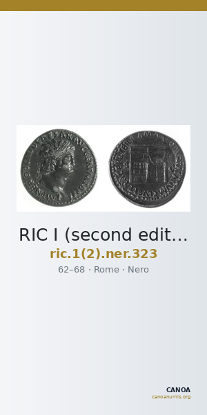RIC I (second edition) Nero 323 — CANOA
