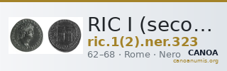 RIC I (second edition) Nero 323 — CANOA