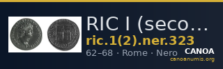 RIC I (second edition) Nero 323 — CANOA