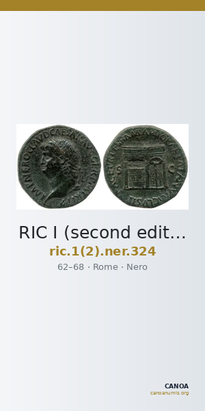 RIC I (second edition) Nero 324 — CANOA