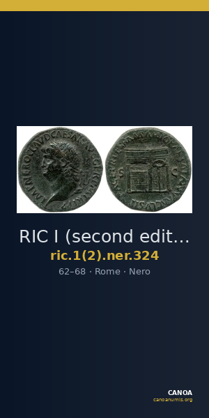 RIC I (second edition) Nero 324 — CANOA