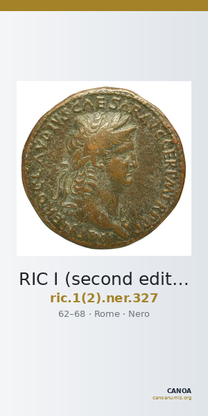 RIC I (second edition) Nero 327 — CANOA