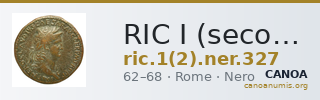 RIC I (second edition) Nero 327 — CANOA