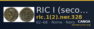 RIC I (second edition) Nero 328 — CANOA