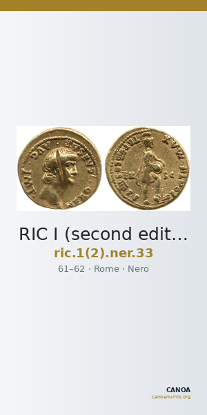 RIC I (second edition) Nero 33 — CANOA
