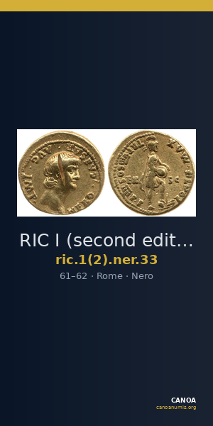 RIC I (second edition) Nero 33 — CANOA