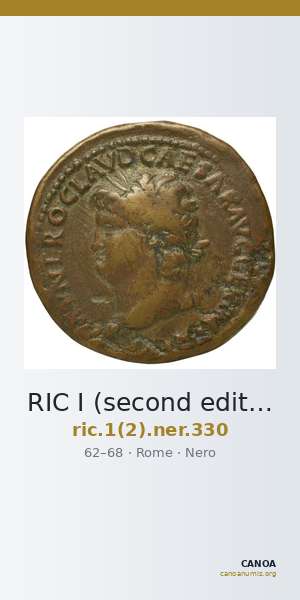 RIC I (second edition) Nero 330 — CANOA