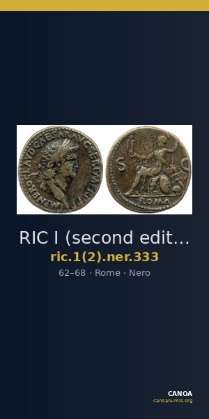 RIC I (second edition) Nero 333 — CANOA