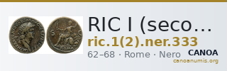 RIC I (second edition) Nero 333 — CANOA