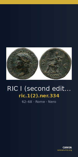 RIC I (second edition) Nero 334 — CANOA