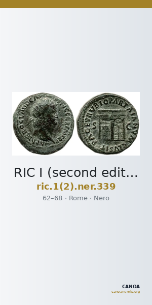 RIC I (second edition) Nero 339 — CANOA