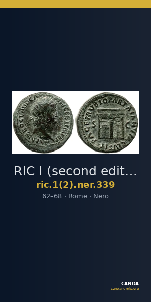 RIC I (second edition) Nero 339 — CANOA