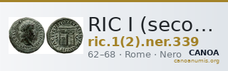 RIC I (second edition) Nero 339 — CANOA