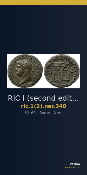 RIC I (second edition) Nero 340 — CANOA
