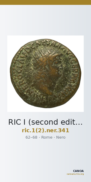 RIC I (second edition) Nero 341 — CANOA