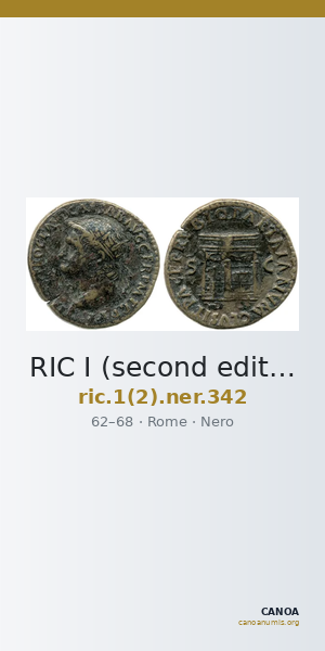 RIC I (second edition) Nero 342 — CANOA