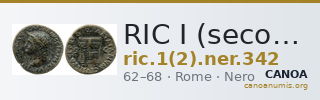 RIC I (second edition) Nero 342 — CANOA