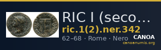 RIC I (second edition) Nero 342 — CANOA