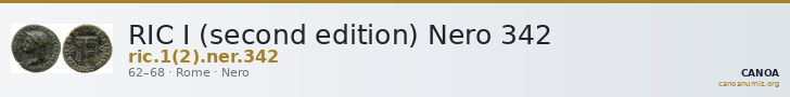 RIC I (second edition) Nero 342 — CANOA