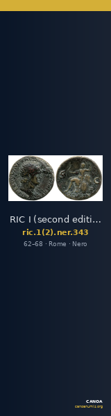 RIC I (second edition) Nero 343 — CANOA