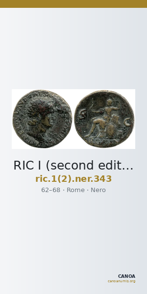 RIC I (second edition) Nero 343 — CANOA