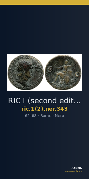 RIC I (second edition) Nero 343 — CANOA