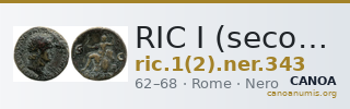 RIC I (second edition) Nero 343 — CANOA