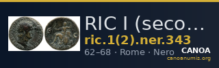 RIC I (second edition) Nero 343 — CANOA