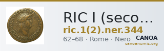 RIC I (second edition) Nero 344 — CANOA