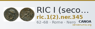 RIC I (second edition) Nero 345 — CANOA