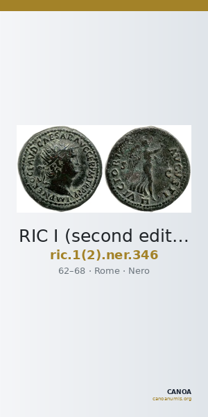 RIC I (second edition) Nero 346 — CANOA