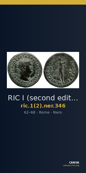 RIC I (second edition) Nero 346 — CANOA