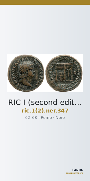 RIC I (second edition) Nero 347 — CANOA