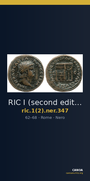 RIC I (second edition) Nero 347 — CANOA