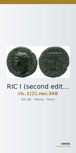 RIC I (second edition) Nero 348 — CANOA