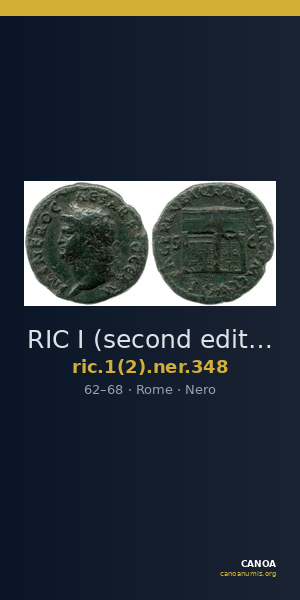 RIC I (second edition) Nero 348 — CANOA