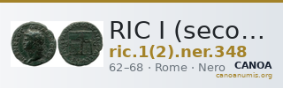 RIC I (second edition) Nero 348 — CANOA